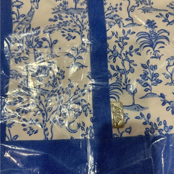 Lilly Pulitzer Beach Tote Bag Large Canvas GWP Four—Tout de Paige NWT - Picture 6 of 8